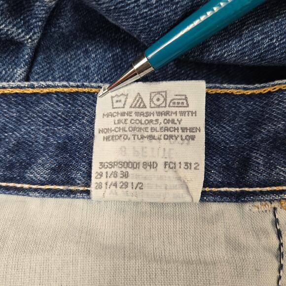 Vintage Gitano Women's Mom Jeans 100% Cotton Dark Wash Preppy Tapered 8 Petite - Picture 12 of 12